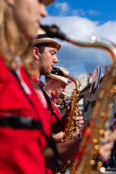Izjemen obisk zaznamoval 50. Dneve narodnih noš in oblačilne dediščine v Kamniku (Blaž T. Muc)  (146)